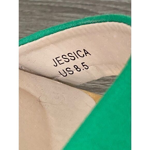 Heel Sandals Open Toe Pump Size 8.5 Womens Stilettos Shoes Heels Party Green - Picture 2 of 14